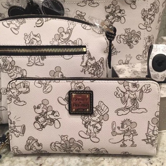 Dooney & Bourke Handbags - 1 Left Disney Dooney Wallet / Wristlet 90 Mickey